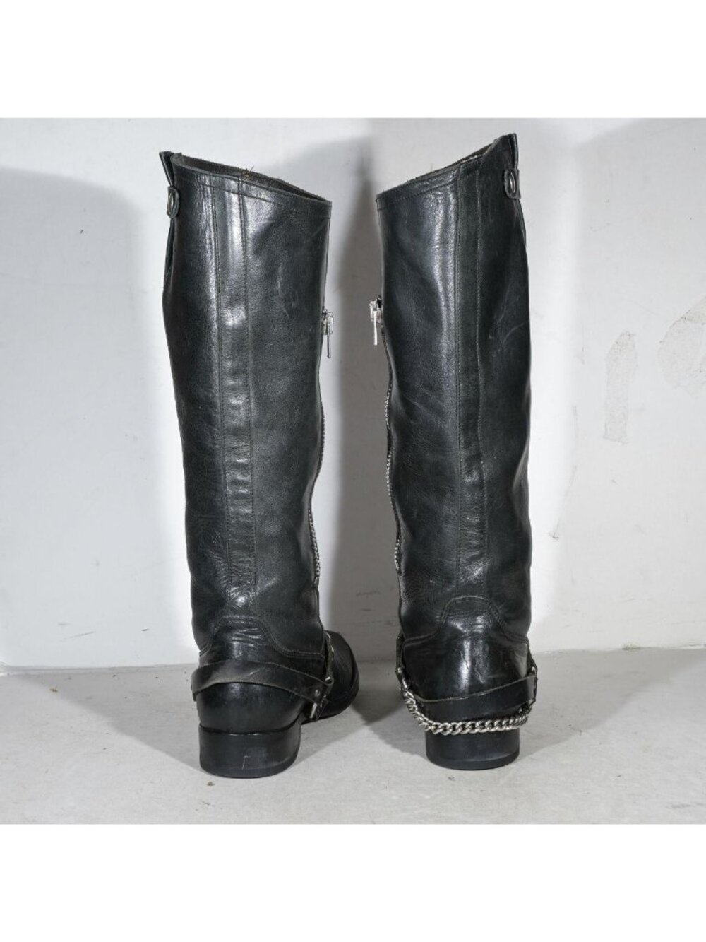 Golden Goose Deluxe Brand Studded Harness Biker Boots Black Leather Buckle Made - Picture 4 of 8
